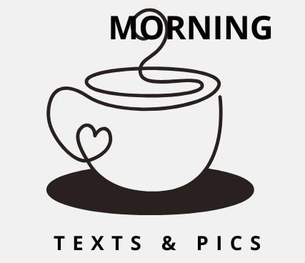 morning tea cup with love messages